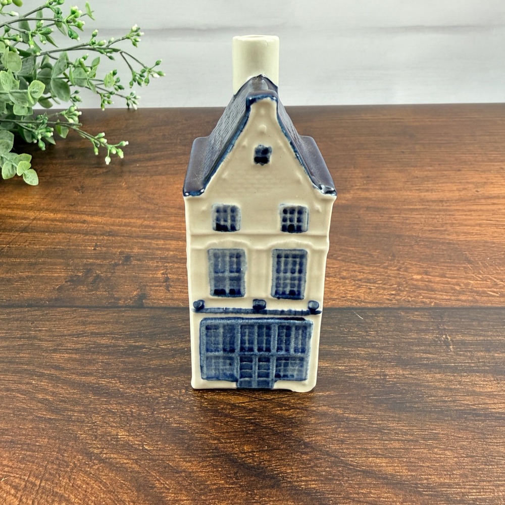 KLM Delft Blue Ceramic House Ashtray 1960s Made in Holland